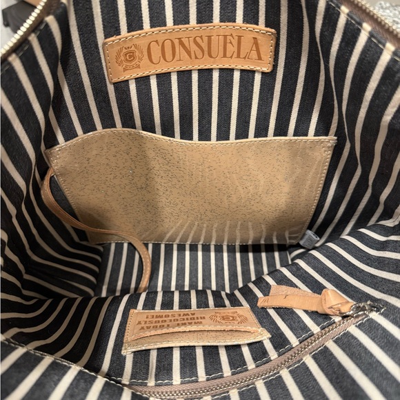 Consuela Thunderbird Sling Bucket Bag Snake Print Leather Cream Pink Vibrant - Picture 8 of 10